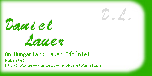 daniel lauer business card